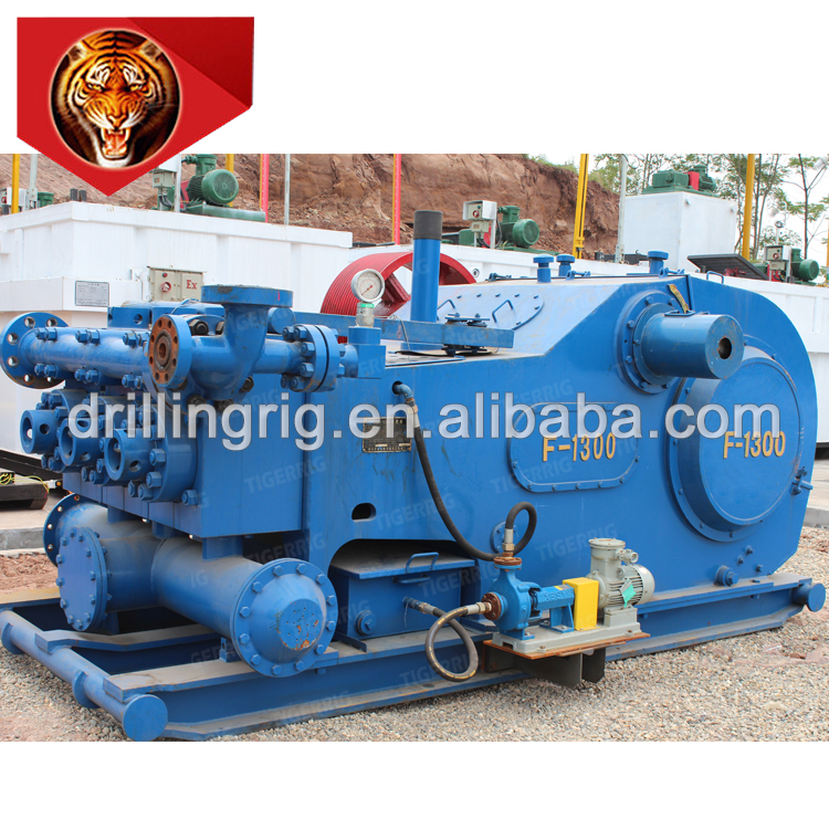 Tigerrig factory supply F1300 triplex drill mud pump for oilfield drilling rig 