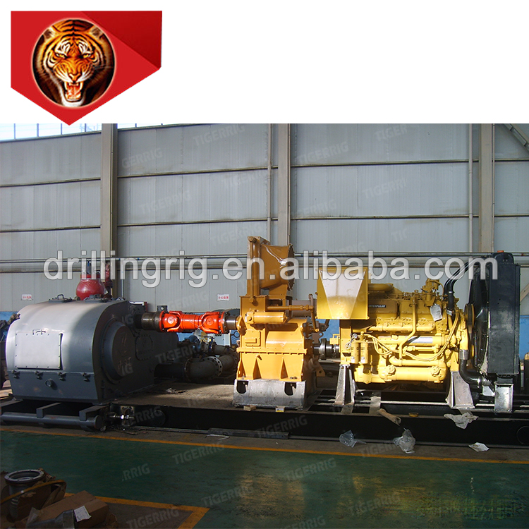 NDC UAE ZJ40 Onshore Drilling Rig C3508 Engine Drive F800 Mud Pump Package with Jichai YOTFJ750 Hydraulic Coupling Gearbox